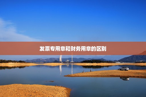 发票专用章和财务用章的区别