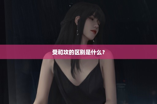 受和攻的区别是什么？