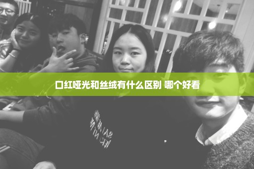 口红哑光和丝绒有什么区别 哪个好看