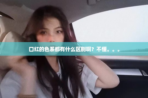 口红的色系都有什么区别啊？不懂。。。