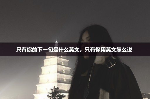 只有你的下一句是什么英文，只有你用英文怎么说 