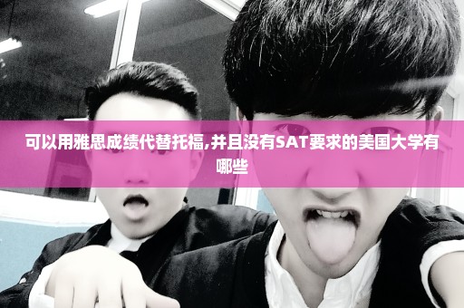 可以用雅思成绩代替托福,并且没有SAT要求的美国大学有哪些
