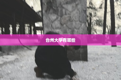 台州大学有哪些