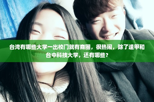 台湾有哪些大学一出校门就有商圈，很热闹，除了逢甲和台中科技大学，还有哪些？