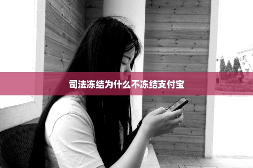 司法冻结为什么不冻结支付宝