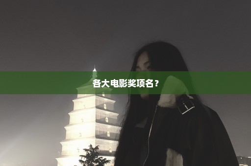各大电影奖项名？