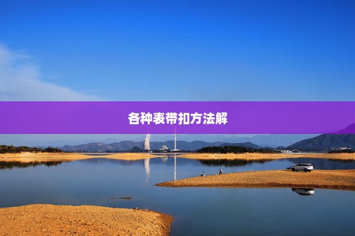 各种表带扣方法解
