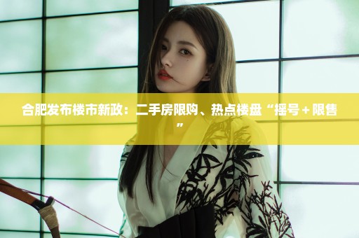 合肥发布楼市新政：二手房限购、热点楼盘“摇号＋限售”