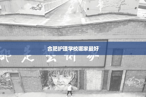 合肥护理学校哪家最好