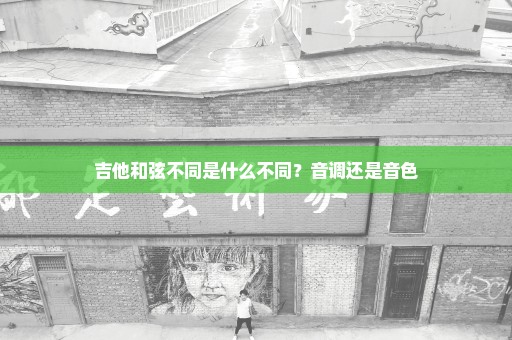 吉他和弦不同是什么不同？音调还是音色