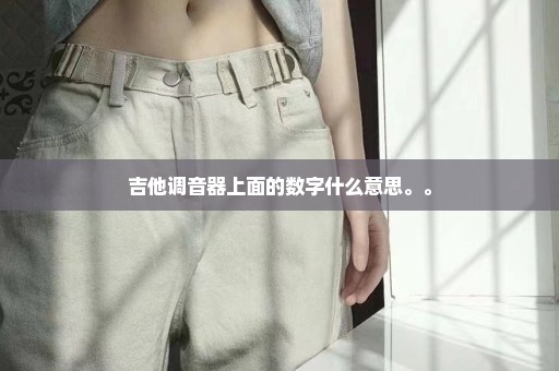 吉他调音器上面的数字什么意思。。