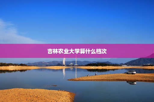 吉林农业大学算什么档次