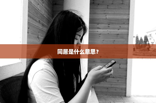 同居是什么意思？