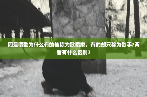 同是唱歌为什么有的被称为歌唱家，有的却只称为歌手?两者有什么区别？