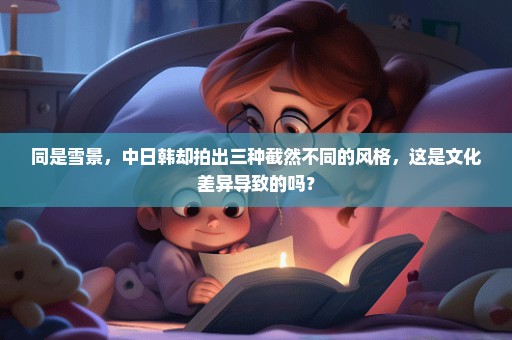 同是雪景，中日韩却拍出三种截然不同的风格，这是文化差异导致的吗？
