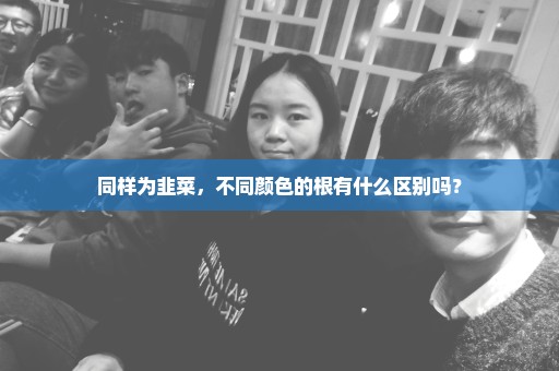同样为韭菜，不同颜色的根有什么区别吗？