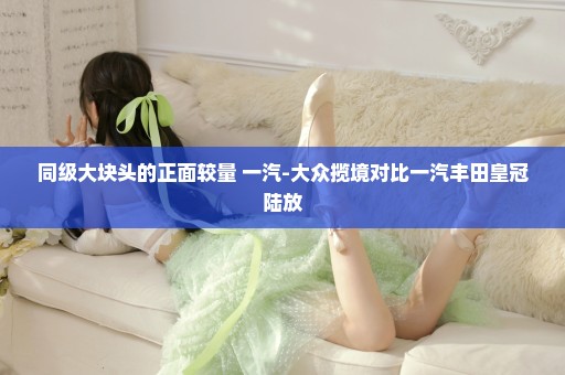 同级大块头的正面较量 一汽-大众揽境对比一汽丰田皇冠陆放