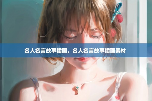 名人名言故事插画，名人名言故事插画素材 