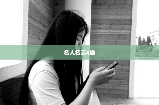 名人名言4类