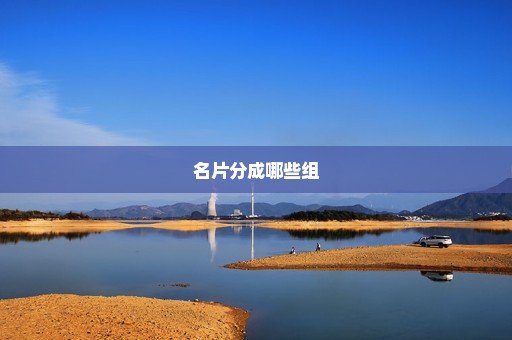 名片分成哪些组