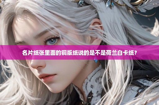 名片纸张里面的铜版纸说的是不是荷兰白卡纸？
