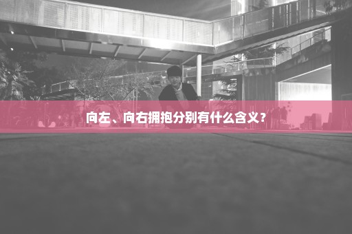 向左、向右拥抱分别有什么含义？