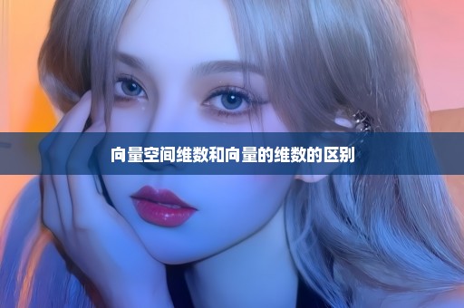 向量空间维数和向量的维数的区别