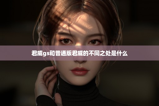 君威gs和普通版君威的不同之处是什么