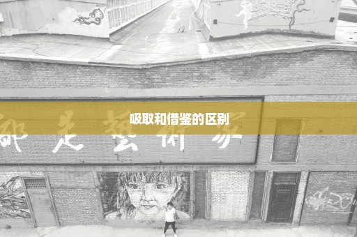 吸取和借鉴的区别