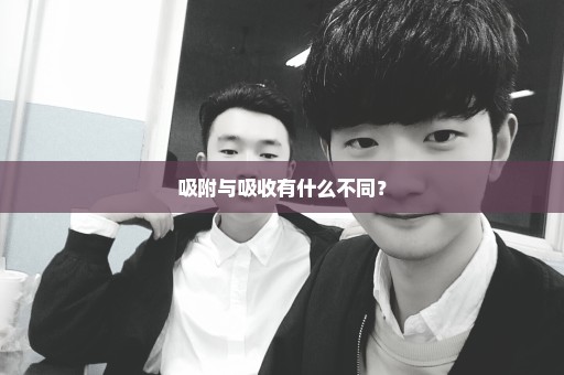 吸附与吸收有什么不同？