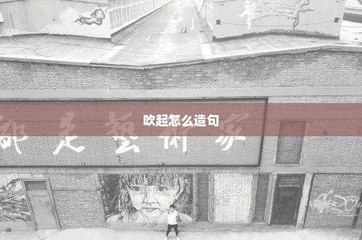 吹起怎么造句