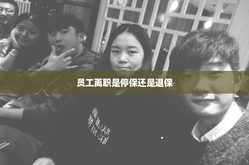 员工离职是停保还是退保