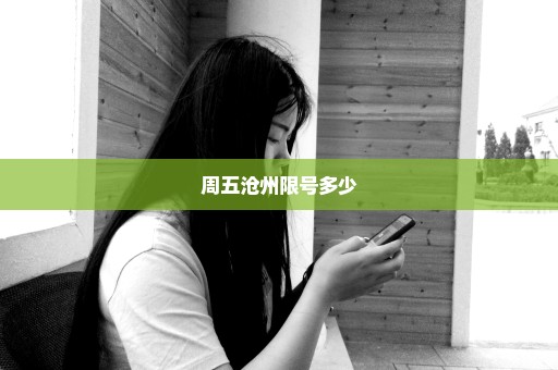 周五沧州限号多少