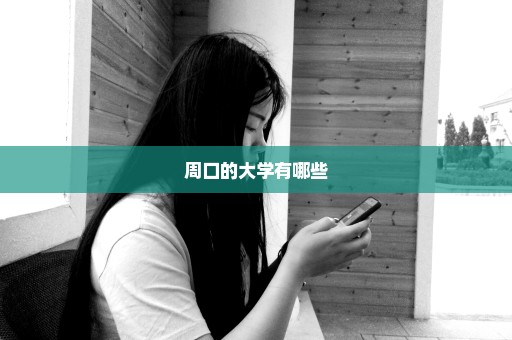 周口的大学有哪些