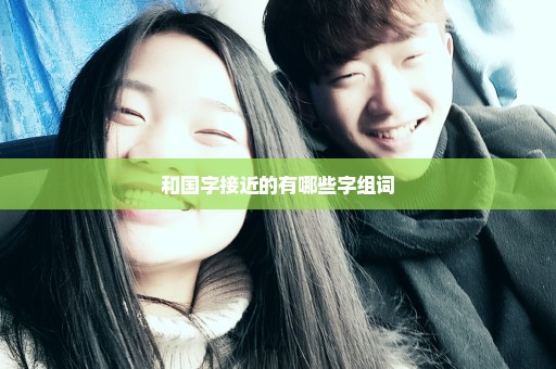 和国字接近的有哪些字组词