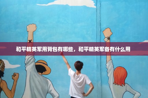 和平精英军用背包有哪些，和平精英军备有什么用 
