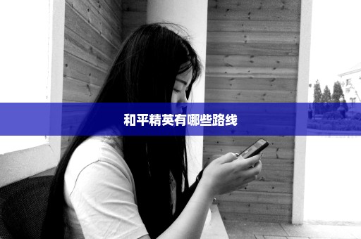 和平精英有哪些路线