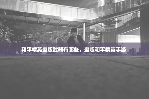 和平精英盗版武器有哪些，盗版和平精英手游 