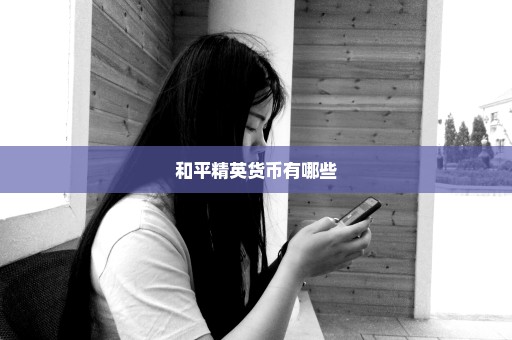 和平精英货币有哪些