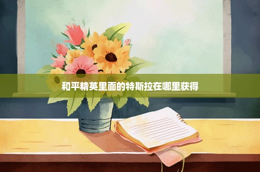 和平精英里面的特斯拉在哪里获得