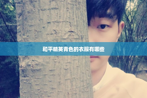 和平精英青色的衣服有哪些