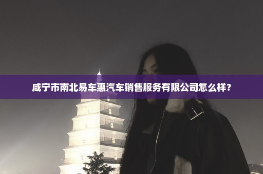 咸宁市南北易车惠汽车销售服务有限公司怎么样？