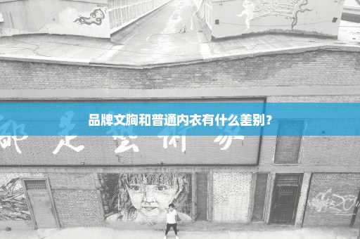 品牌文胸和普通内衣有什么差别？