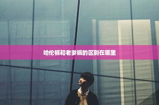 哈伦裤和老爹裤的区别在哪里