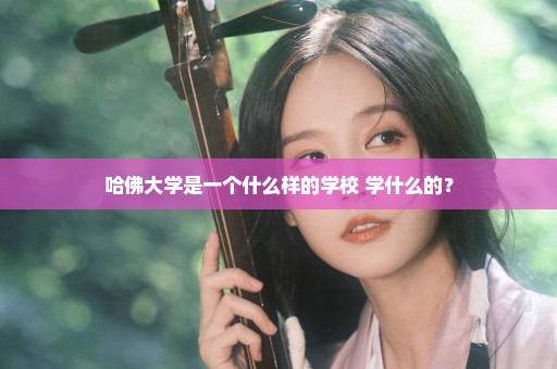 哈佛大学是一个什么样的学校 学什么的？