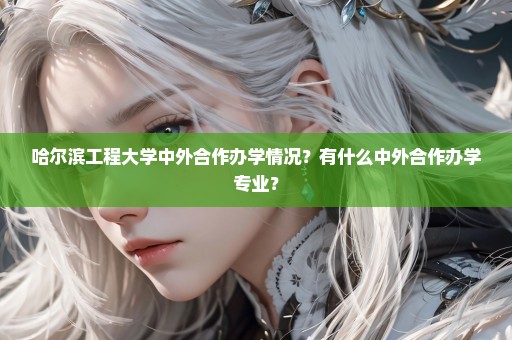 哈尔滨工程大学中外合作办学情况？有什么中外合作办学专业？
