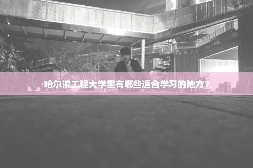 哈尔滨工程大学里有哪些适合学习的地方？