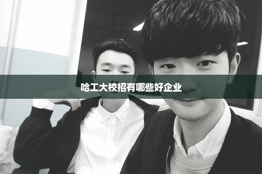 哈工大校招有哪些好企业