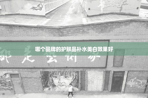 哪个品牌的护肤品补水美白效果好