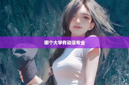 哪个大学有动漫专业